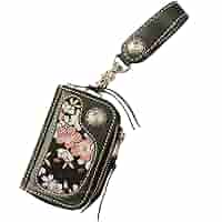 Amazon | [デグナー] 花山 K-25K レザー/金襴織物 キー