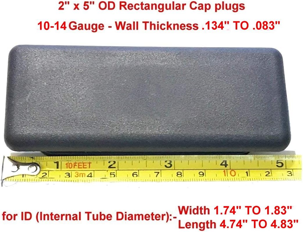 SBDs (Pack of 5) Genuine CAPLUGS-USA Make 5" x 2" OD Rectangular RER-2X5-10-14 (125 x 50 mm) 10-14Ga | Hole Size (ID) L 4.74" - 4.83" - W 1.74" - 1.83" LDPE Plugs W/Flex Ridges.