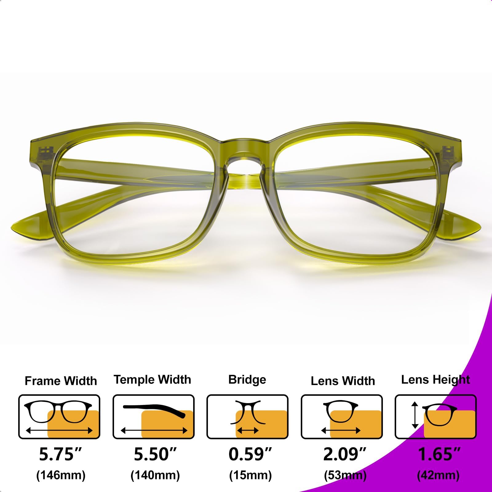 VISOONE Montana - Gafas cuadradas con bloqueo de luz azul antirreflejos para computadora para juegos de mujeres y hombres