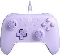 8Bitdo Ultimate 2C Wired Controller for Windows PC and Android, with 1000Hz Polling Rate, Hall Effect Joysticks and Hall Triggers, and Remappable L4/R4 Bumpers (Purple)