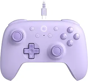 8Bitdo Ultimate 2C Wired Controller for Windows PC and Android, with 1000Hz Polling Rate, Hall Effect Joysticks and Hall Triggers, and Remappable L4/R4 Bumpers (Purple)