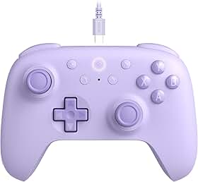 8Bitdo Ultimate 2C Wired Controller for Windows PC and Android, with 1000Hz Polling Rate, Hall Effect Joysticks and Hall Triggers, and Remappable L4/R4 Bumpers (Purple)