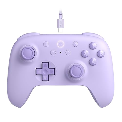 8BitDo Ultimate 2C Wired Controller for Windows PC and Android, with 1000Hz Polling Rate, Hall Effect Joysticks and Hall Triggers, and Remappable