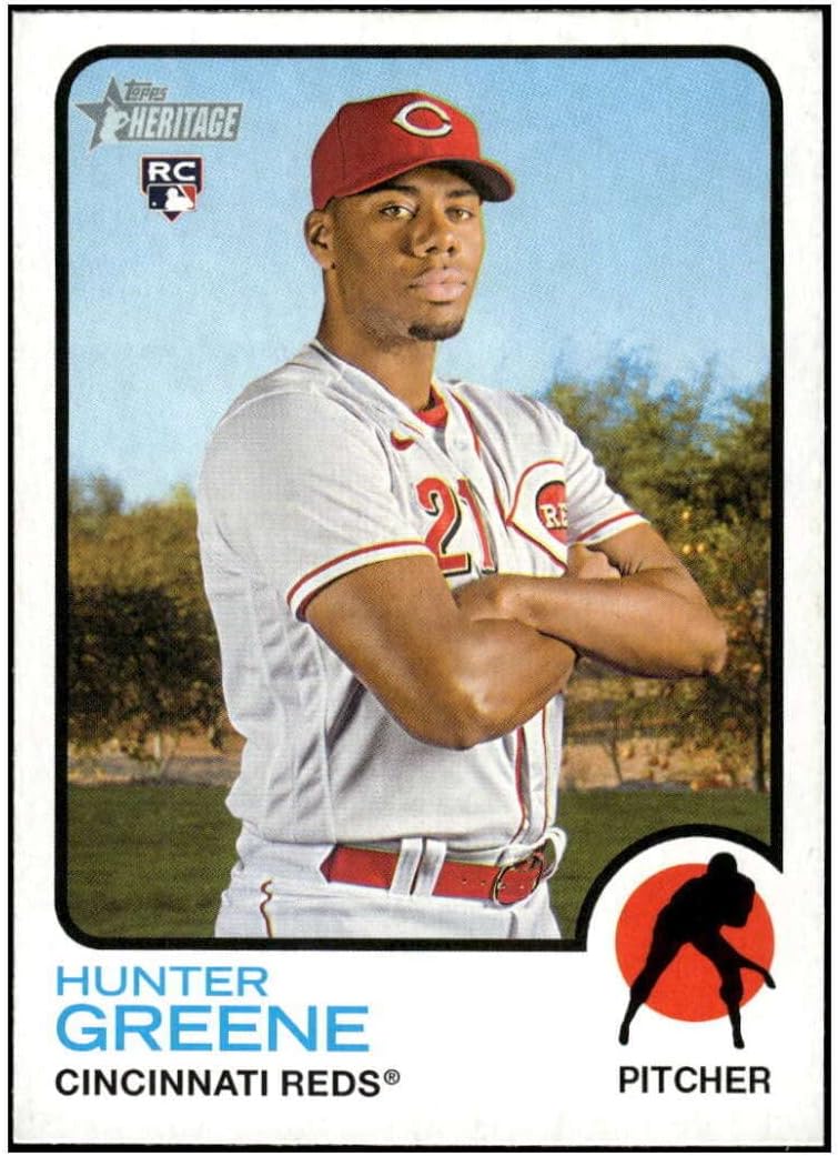 Hunter Greene RC 2022 Topps Heritage High Number #694 ROOKIE NM+-MT MLB Baseball Reds