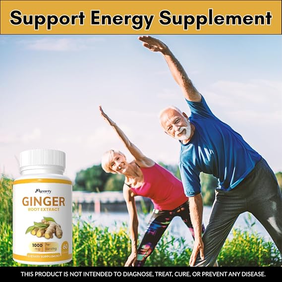Ginger Root Extract | Ginger Root Capsules | Ginger Supplement | Ginger Capsule 1000mg | Capsule for Men & Women - 60 Capsules (Pack 3)