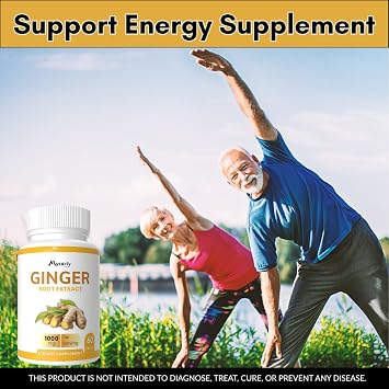 Ginger Root Extract | Ginger Root Capsules | Ginger Supplement | Ginger Capsule 1000mg | Capsule for Men & Women - 60 Capsules (Pack 3)