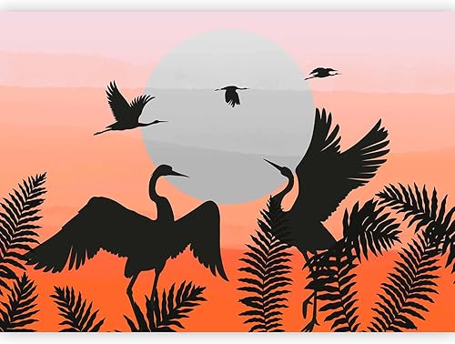 Miniatura 25 de artgeist - Mural retro, 138 x 101 pulgadas, papel tapiz no tejido XXL, decoración de vellón, imagen de impresión fotográfica, flores, animales y