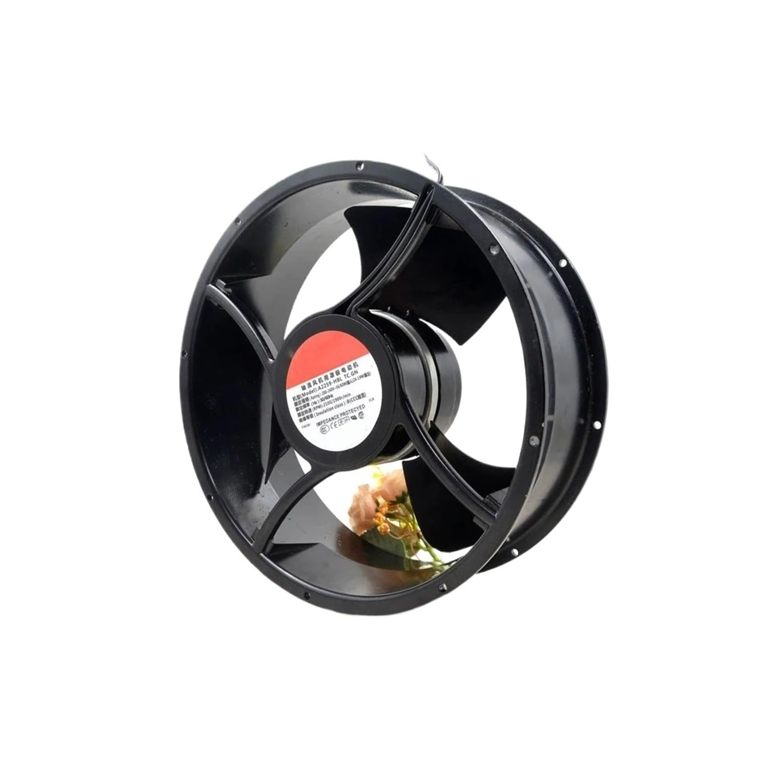 Radiateur à flux axial 220V 60W avec ventilateur grand format pour ventilation stable