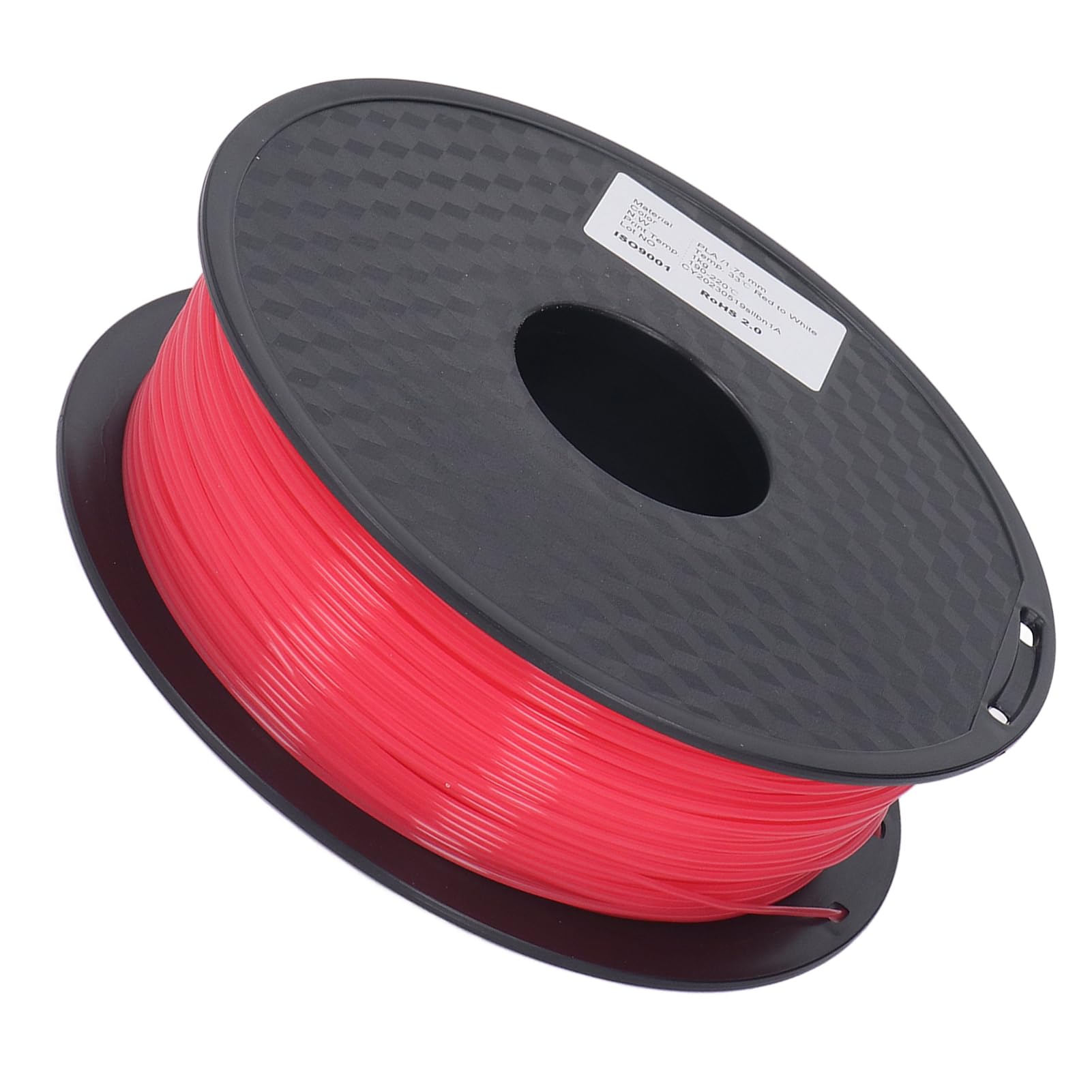 Filamentos para impresora 3D, filamentos de PLA que cambian de color de rojo a blanco de 1,75 mm, filamentos de impresión que cambian de color con la temperatura FDM para impresoras 3D de 1,75 mm