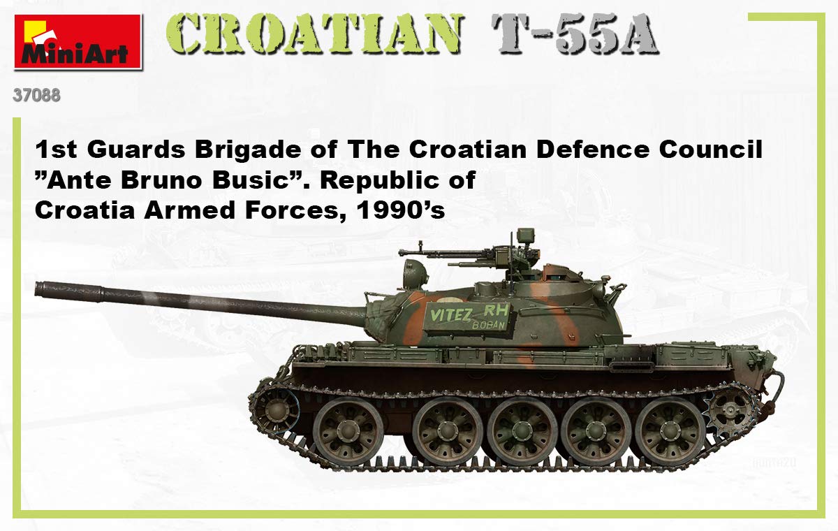 Miniart 1:35 - Croatian T-55A, Unpainted, Small - Image 4
