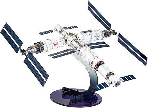 MU Rompecabezas 3D de metal para adultos, el pequeño astronauta, espacial, exploración del espacio exterior, naves espaciales, kits de lanzamiento