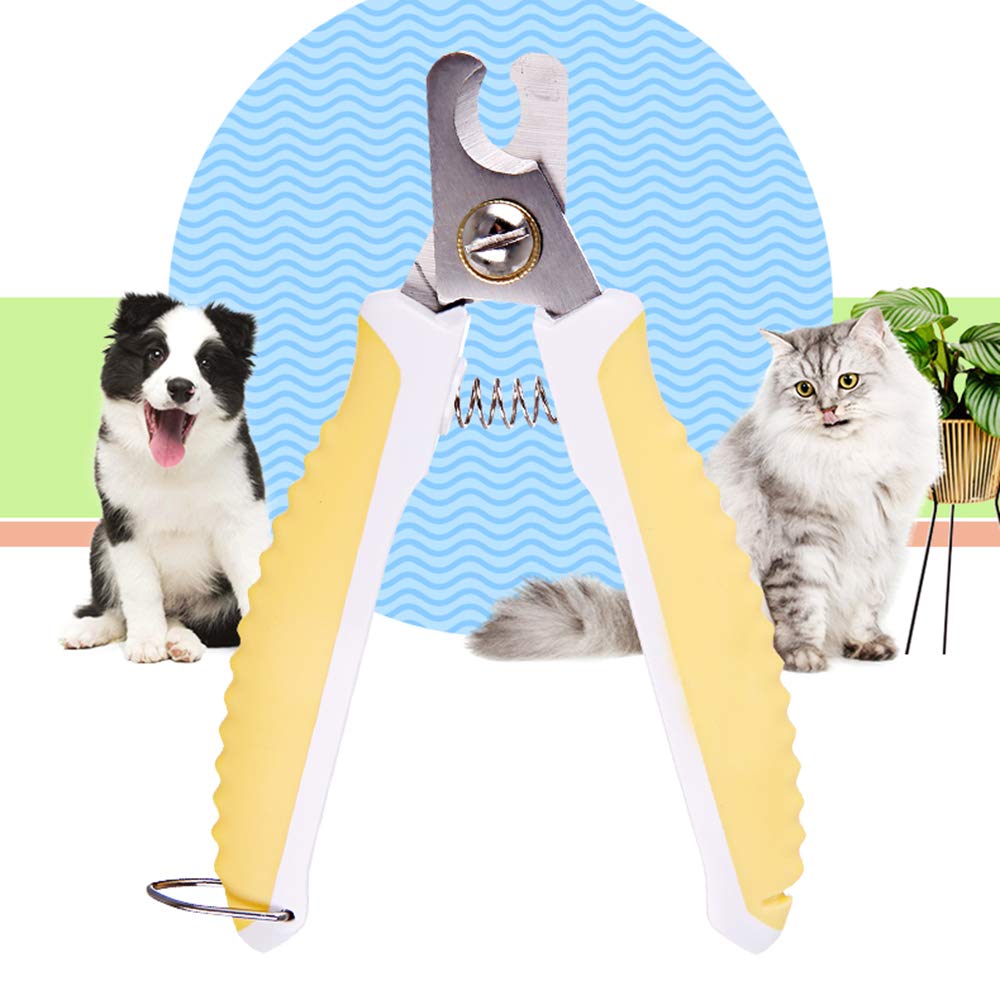 Animali Cane E Gatto Nail Clippers con Piscina A Guardia di Blocco di Sicurezza in Acciaio Inox Molto Facile da Nail Use Best Pet Trimmer per Animali di Piccola E Grande Taglia,L