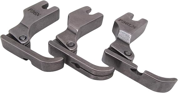 CKPSMS Brand -Zipper Foot Set - Left, Right & Center #P36N+P36LN+P363 Compatible with/Replacement for JUKI Brand DDL-5550 8300 8500 8700 TL-18QVP TL-2010Q Brother Brand DB2-B735 DB2-B758 PQ1500