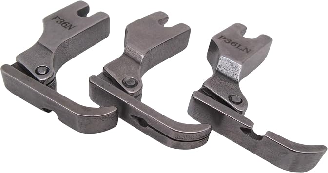 CKPSMS Brand -Zipper Foot Set - Left, Right & Center #P36N+P36LN+P363 Compatible with/Replacement for JUKI Brand DDL-5550 8300 8500 8700 TL-18QVP TL-2010Q Brother Brand DB2-B735 DB2-B758 PQ1500