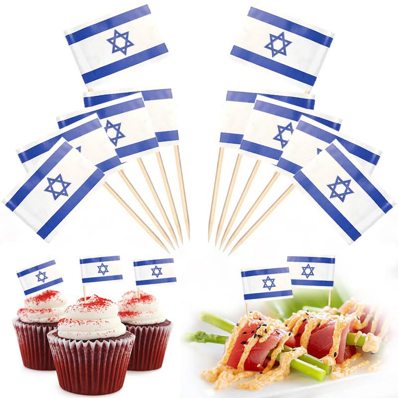 100 Pcs California Flag Toothpick Flags - Mini Cocktail Picks, Cupcake Toppers For Party Food Decor