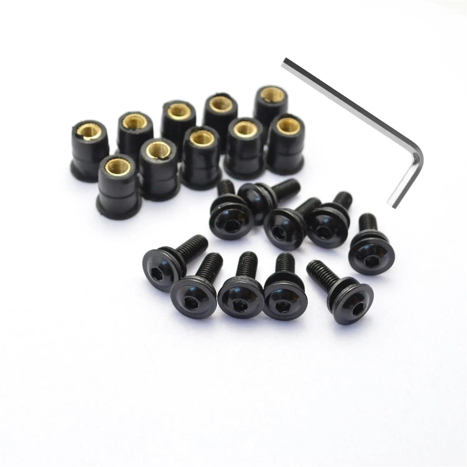 Tornillos parabrisas acero inoxidable con acabado negro de alta resistencia 5