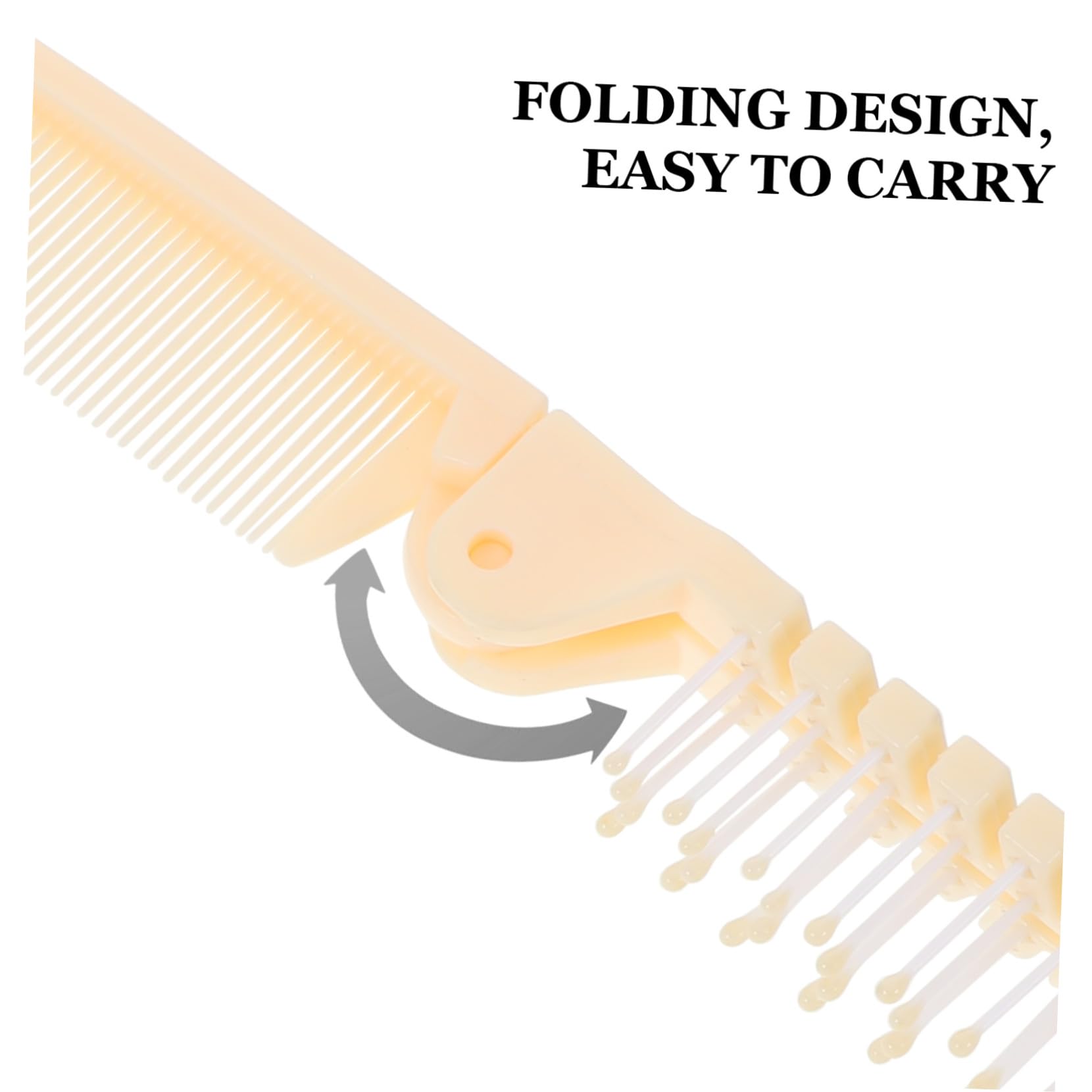 LIFKOME Peigne Pliable Anti-statique en Plastique 30pcs pour Femmes et Hommes Dents Fines Double Usage, Compact et Portable pour Travail et Événements