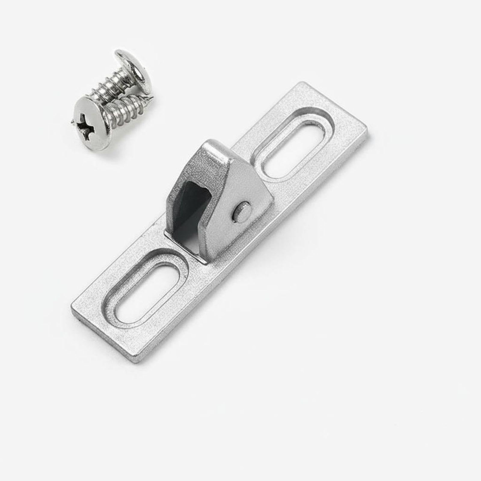 Type 90 Aluminum Sliding Aperture Lock Security Hook Latch Door Aperture Latch Silver 90 Zinc Alloy-image-48