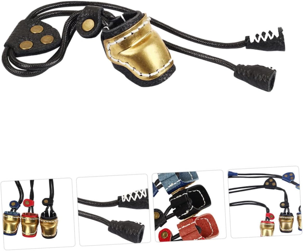 BESPORTBLE 2pcs Guard Sleeve Bow Fingers Outdoor Cover Finger Protection Right Archery Copper for Shooting