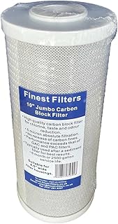 Jumbo Carbon Block Big Blue Water Filter 10" x 4.5" Inch Whole House RO Reverse Osmosis Water Filter