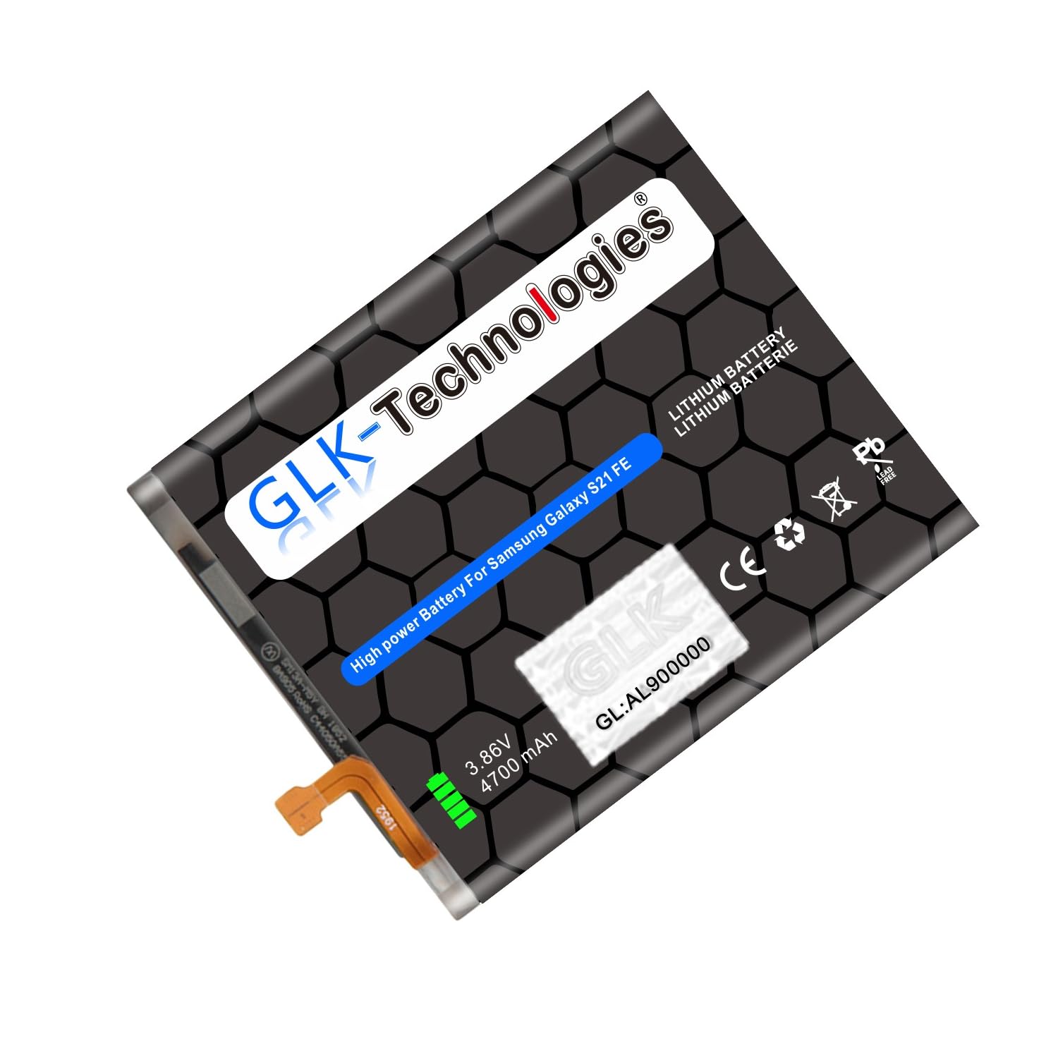 GLK-Technologies® High Power Ersatzakku kompatibel mit Samsung Galaxy S21 FE 5G SM-G990 EB-BG990ABY Battery accu 4700mAh Akku inkl. Profi Werkzeug Set Kit NUE 2026 B J