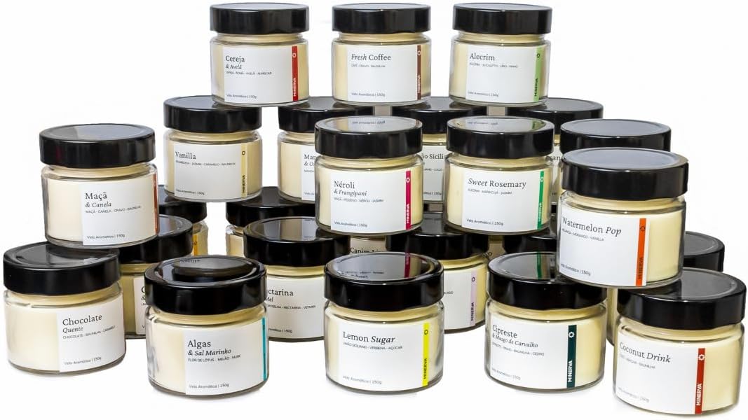 MINERVA - Vela Aromatica Perfumada Aroma de VANILLA BAUNILHA - 150g