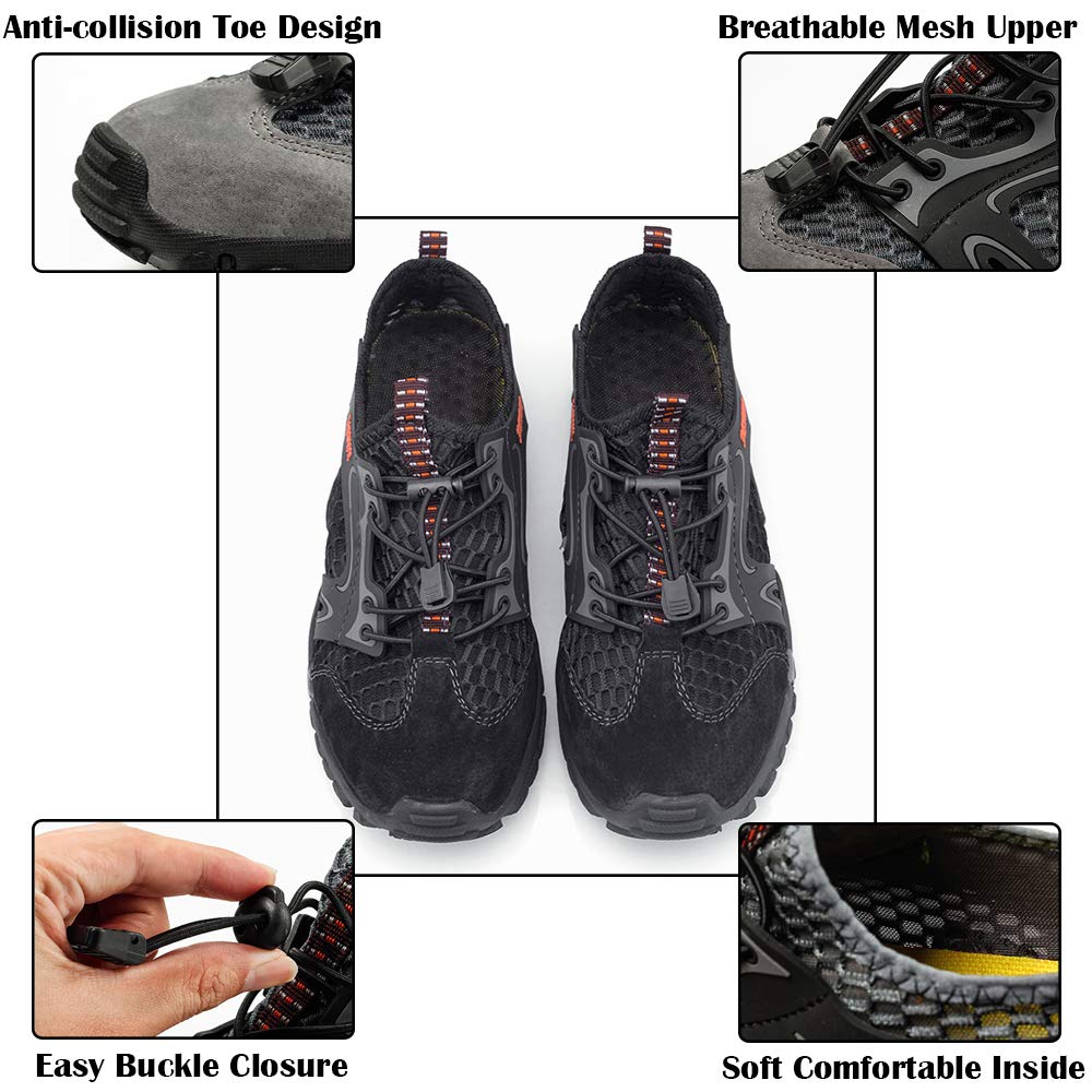 VTASQ Scarpe da Trekking Arrampicata Uomo Sandali Sportivi Estivi Mesh Pescatore All'aperto Acqua Sandali da Mare Escursionismo Traspiranti e Leggero Asciugatura Rapida