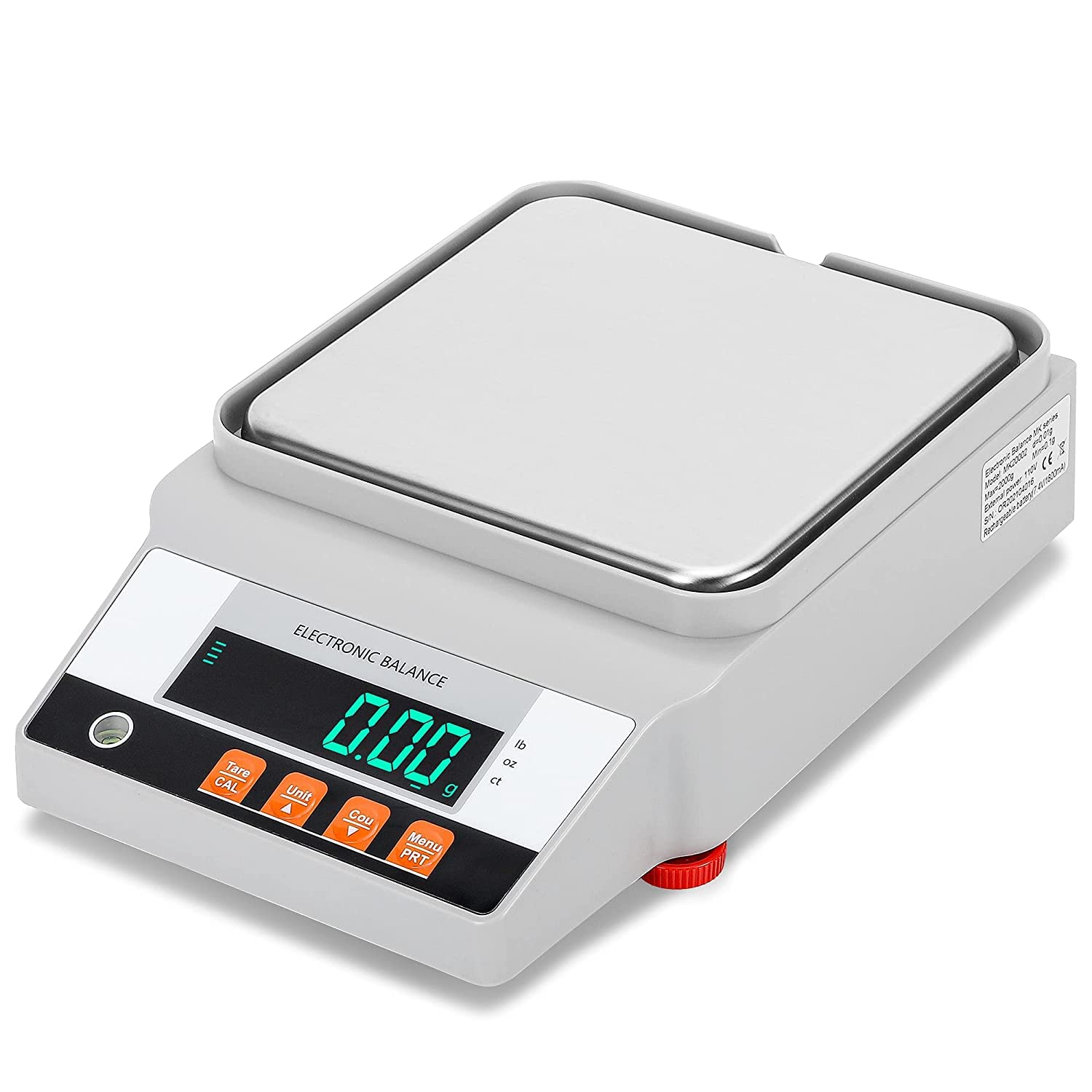 Bonvoisin Balanza de laboratorio 5000gx0.01g Digital Precision Scale con interfaz RS 232 Científica de Laboratorio Balanza de Equilibrio Analítico Electrónico Balanza de Joyería Báscula de Cocina