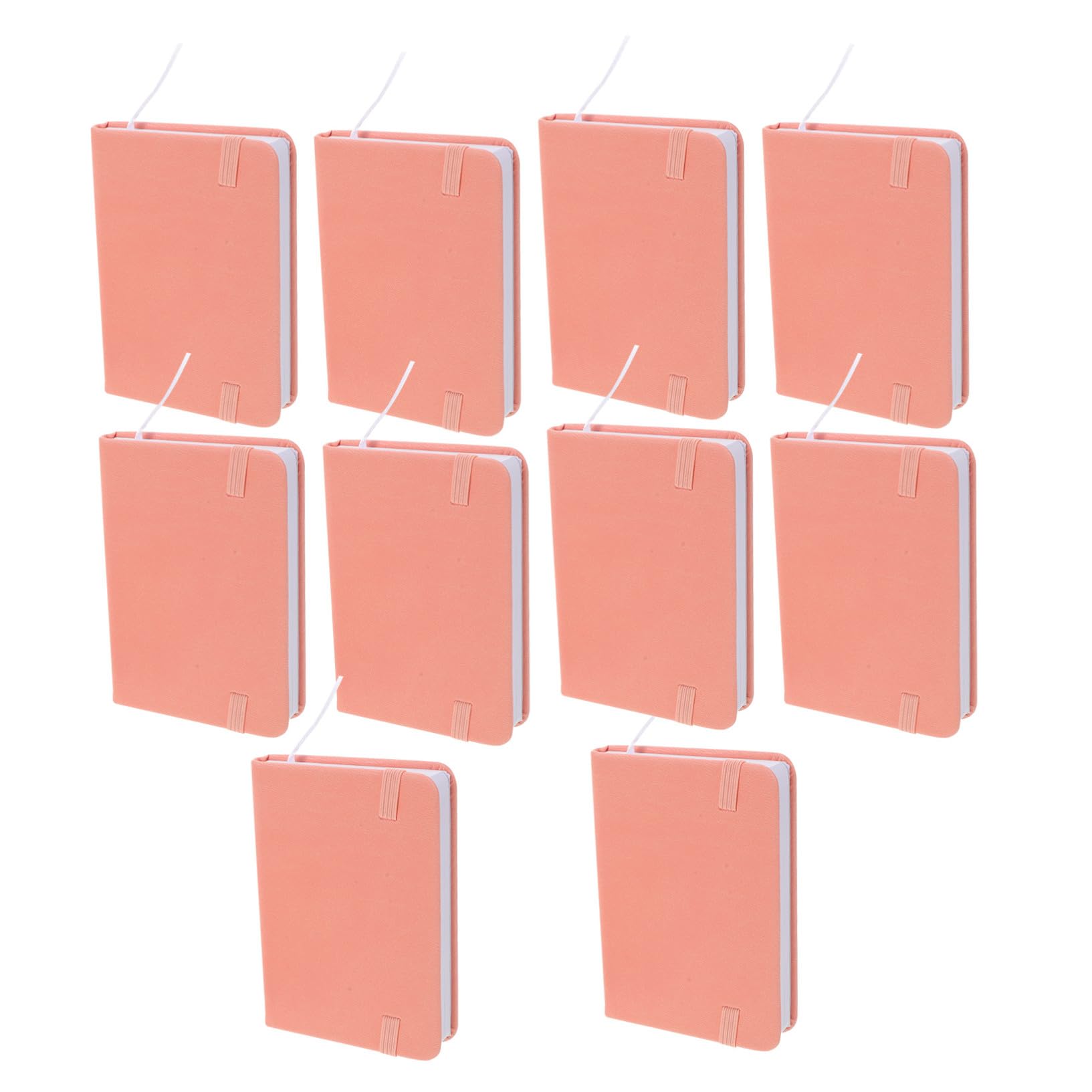 PLAFOPE 10 Pezzi Taccuino Mini in PU Notebook Portatile Copertina Rigida con Segnalibro Organizer Quotidiano per Note Pianificazione e Gestione