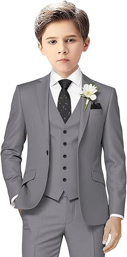 Traje de esmoquin para niños pequeños, trajes para niños, ropa de vestir, chaleco y pantalones con corbata