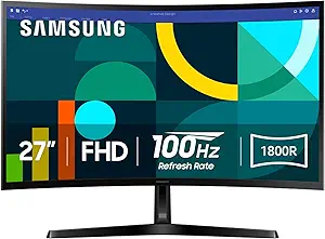 27" Essential S3 (S36GD) Series FHD 1800R Curved Computer Monitor LS27D366GANXZA