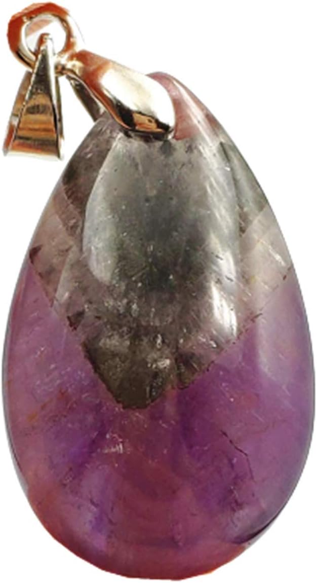 Muko Gemstone Natural Auralite 23 Purple Red Canada Water Drop Women Reiki Pendant 25x15x9mm AAAAA