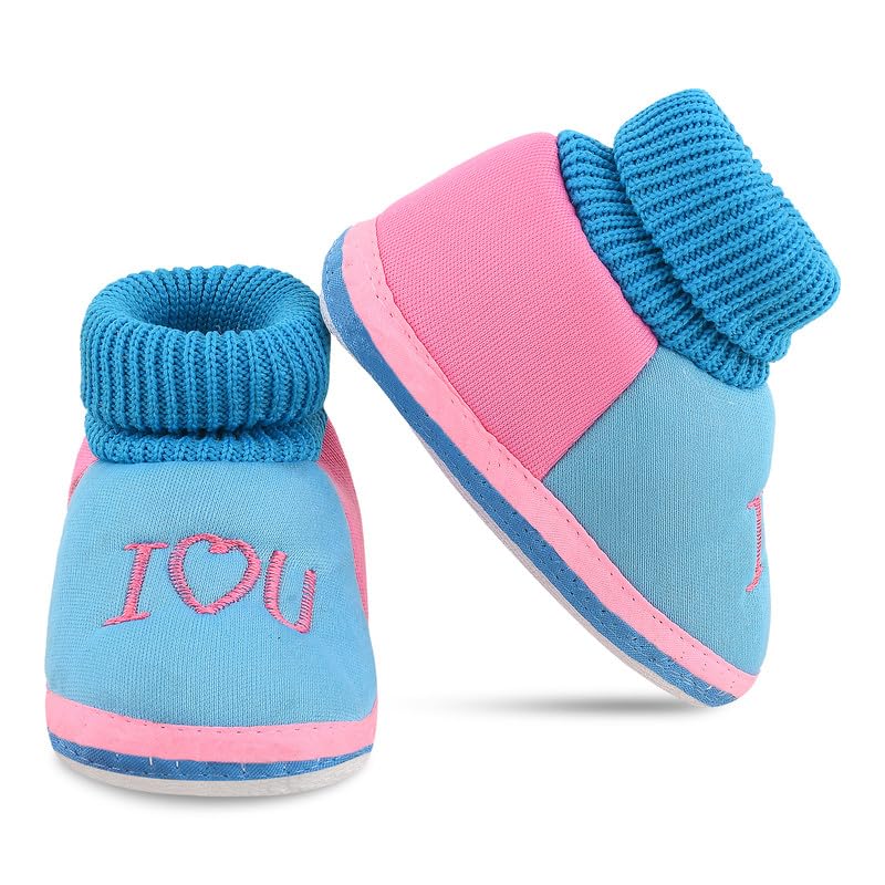 smartots Soft Comfortable and Skin Friendly Slip-On Cotton Casual Winter Booties for 0-9 Months Baby Boy & Baby Girl-picture-17