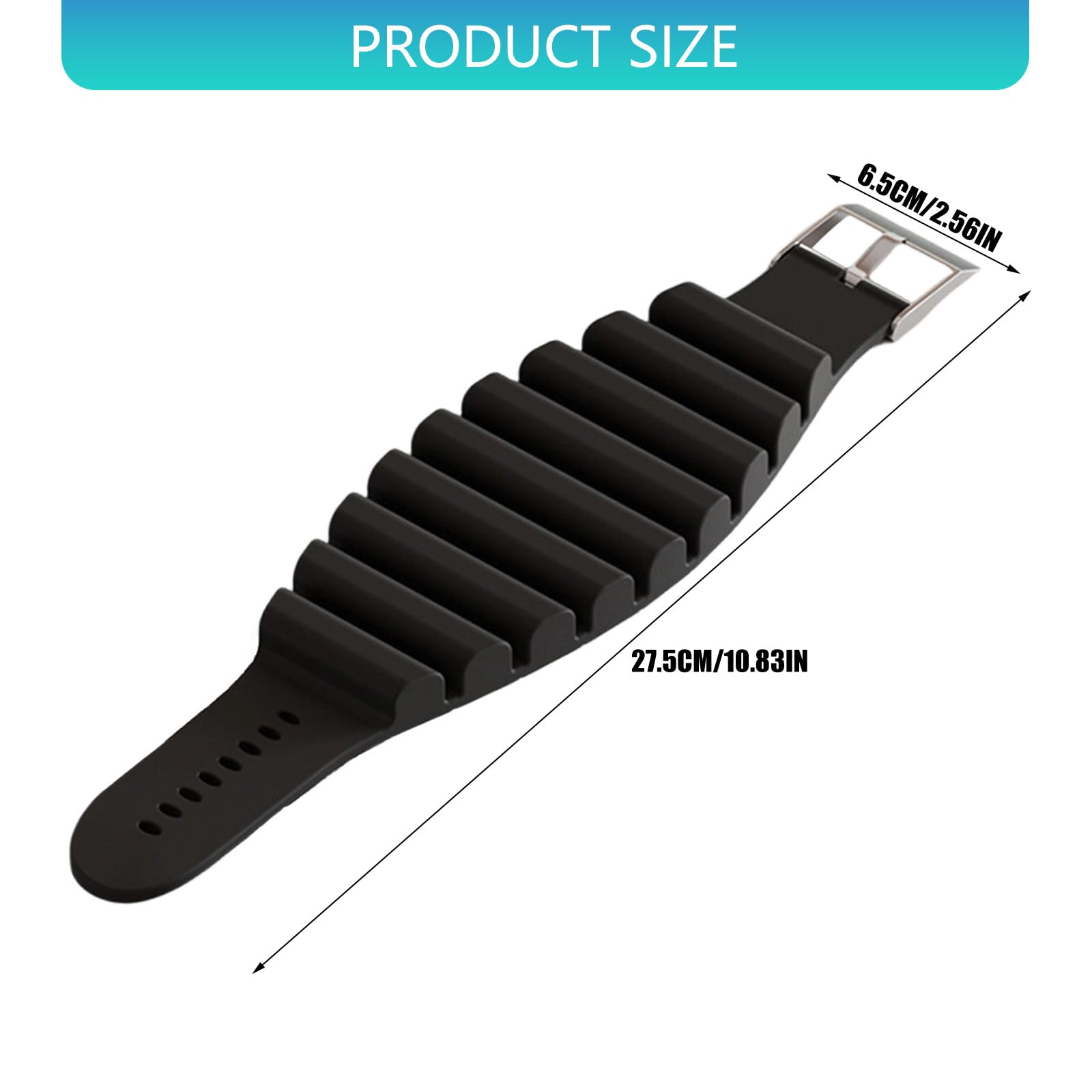 Fasce da polso e caviglia in silicone, design antiscivolo per allenamento fitness, corsa, palestra, antiscivolo, ponderate, in silicone, per polsi e caviglie, design stabile durante l'allenamento ad