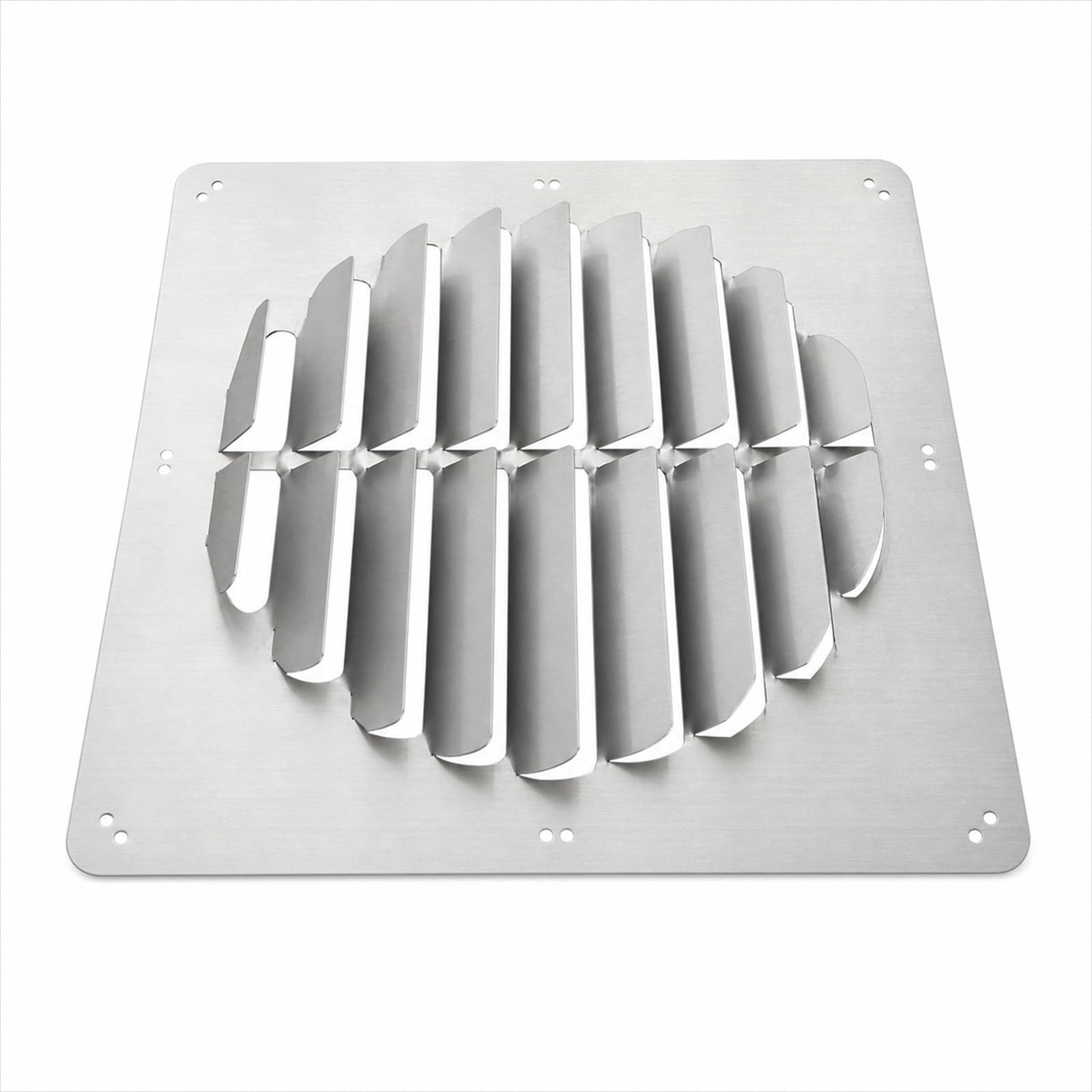 Deflettore otturatore in Acciaio inossidabi,AC unità Esterne Copertura di Sfiato,Deflettore d'Aria per condizionatori Esterni,Antiruggine,Ventilazione,per condizionatori d'Aria a Parete
