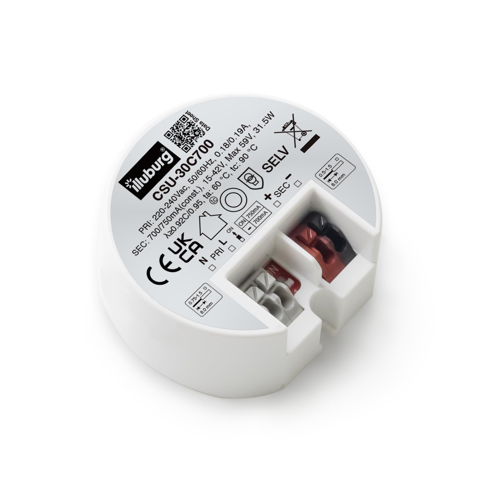 illuburg LED Driver 700mA - 750mA Constant Current 11W - 30W Flickerfree LED Power Supply Transformer — image 1