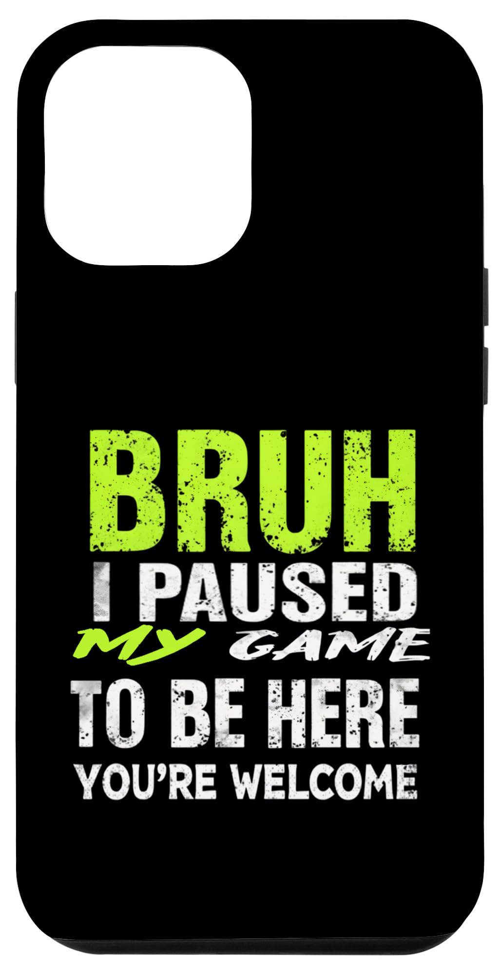 Bruh i paused my game to be here gaming gamer video game boy Case for iPhone 12 Pro Max