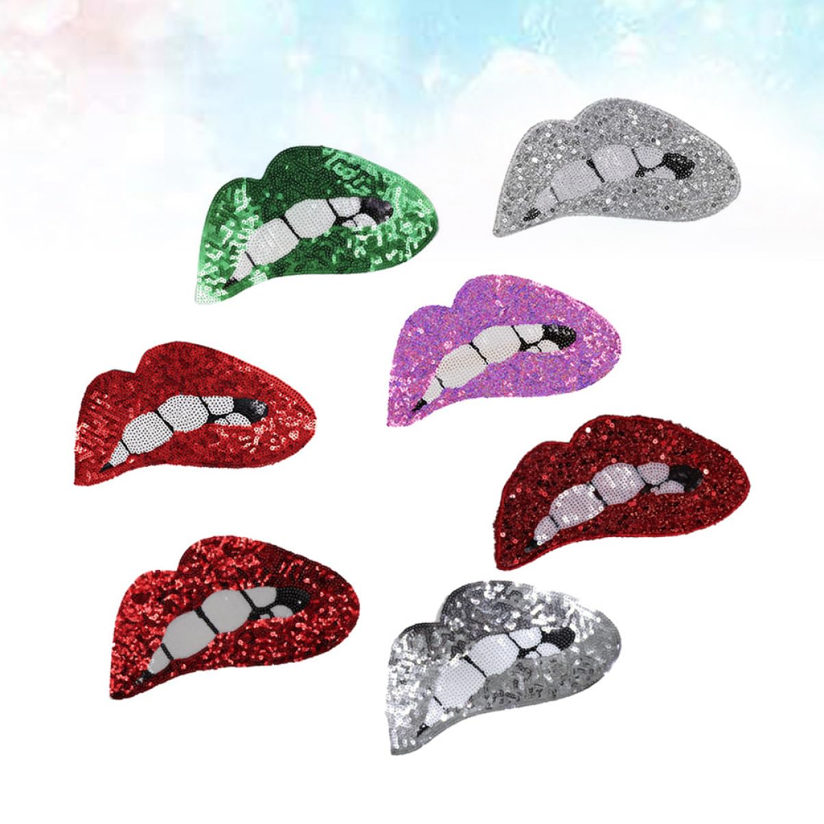 14pezzi Toppe Decorativi Paillettes a per Abbigliamento Patches per Jeans Gonne e Borse Casuali