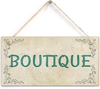 Boutique-Hours Sign Shop Hours Boutique Sign Salon Hours Business Signage Hours of Operation 10"X 5"（25x12.5 cm）
