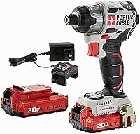 PORTER-CABLE 20V MAX Cordless Impact Driver Brushless 2700 RPM 1400 in-lbs Torque Battery & Charger Kit (PCCK647LB)