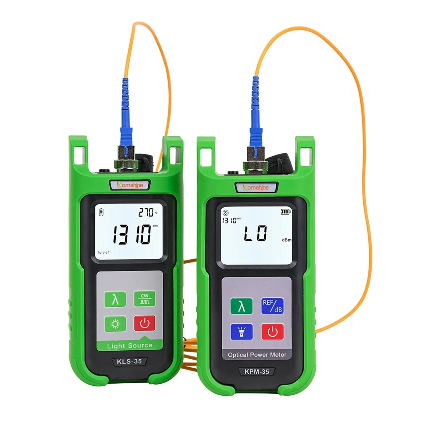 Optic Power Meter KPM-35 FTTH Fiber Cable Tester And Singlemode Optical Light Source KLS-35 1310/1550nm Universal(KPM35A with KLS-35)