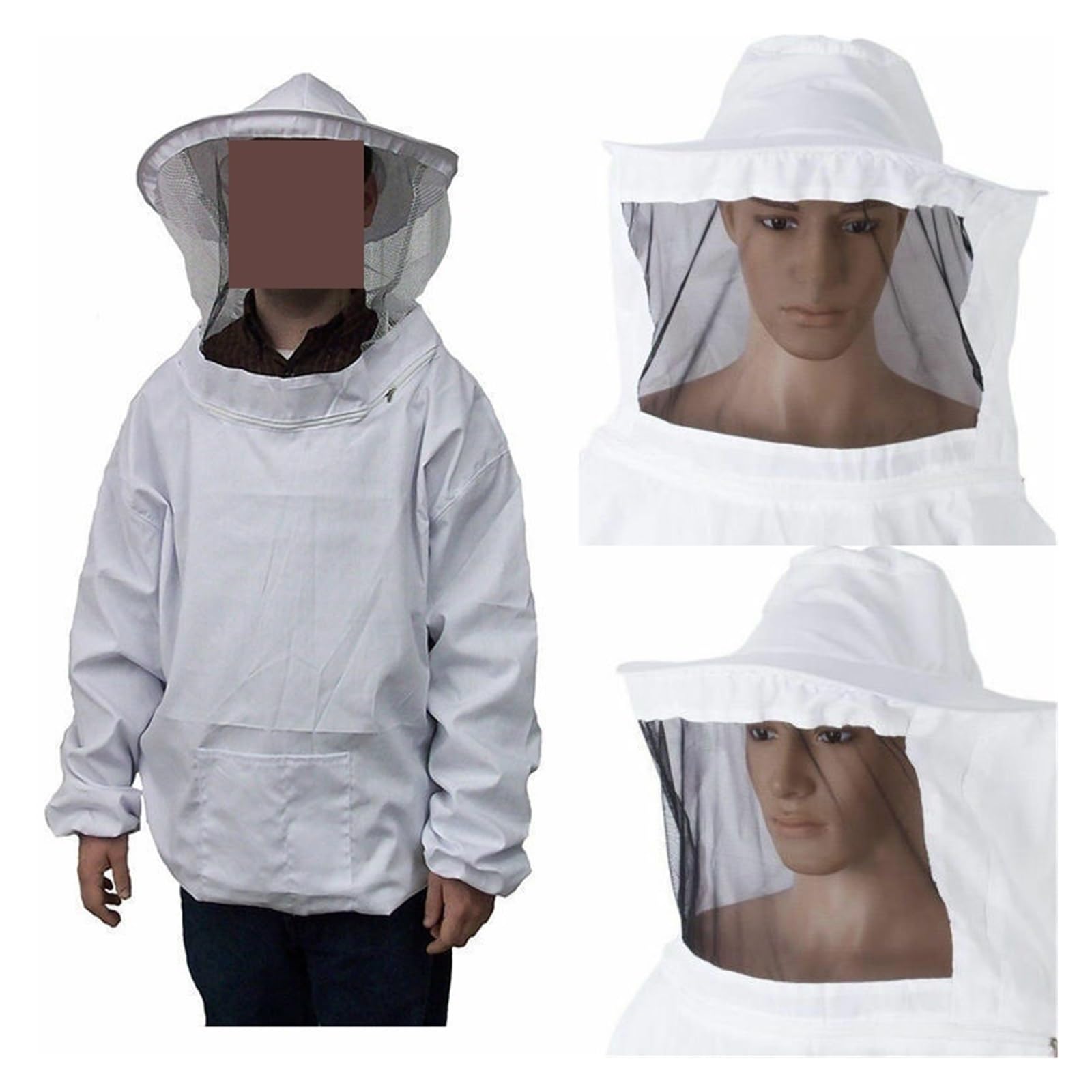 Protective Beekeeping Jacket Smock Equipment Beekeeping Sleeve Beekeeper Suit Apiculture Bee Dress