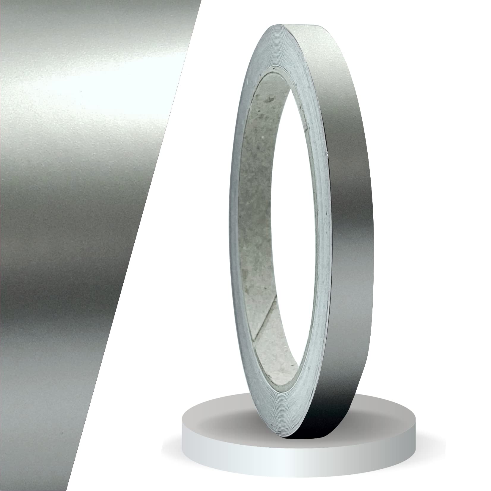 Decorazione Adesiva Argento Strisce Decorative Cromo Argento Da 10 Metri – Larghezza 5 Mm, Adesive, Per Auto, Moto E Non Solo Strisce Laterali Per Moto - Foto 6