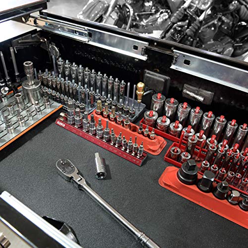 Tooltex Heavy-Duty No-Slip Tool Box Liner & Garage Drawer Liner - Black 24" X 20', Anti-Crinkle Mat Protects Drawers & Keeps Tools In Place,10Bks-080-24C20 #TOP6