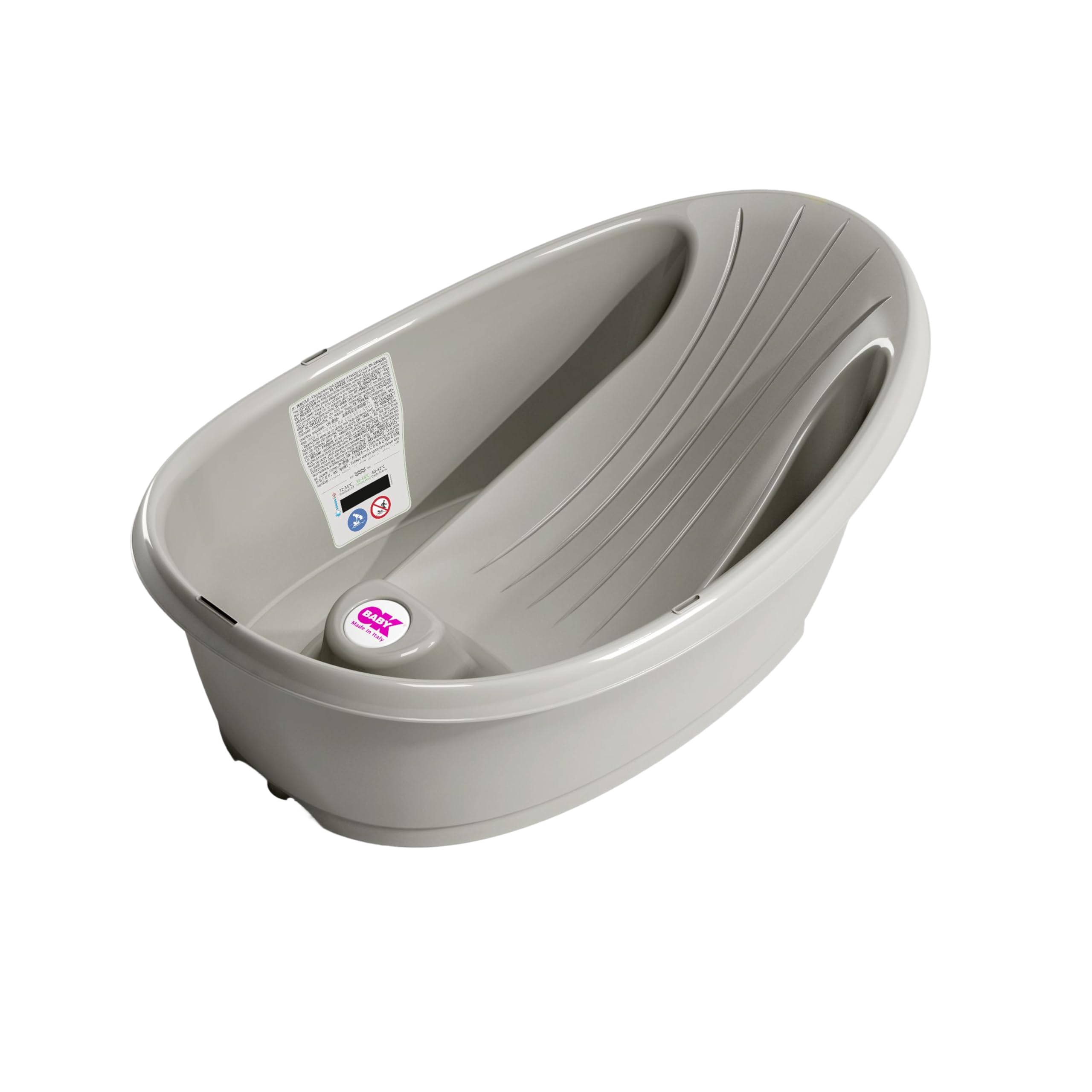 OKBABY Onda Baby Compact Baby Bath Tub, 0-12 Months, Grey