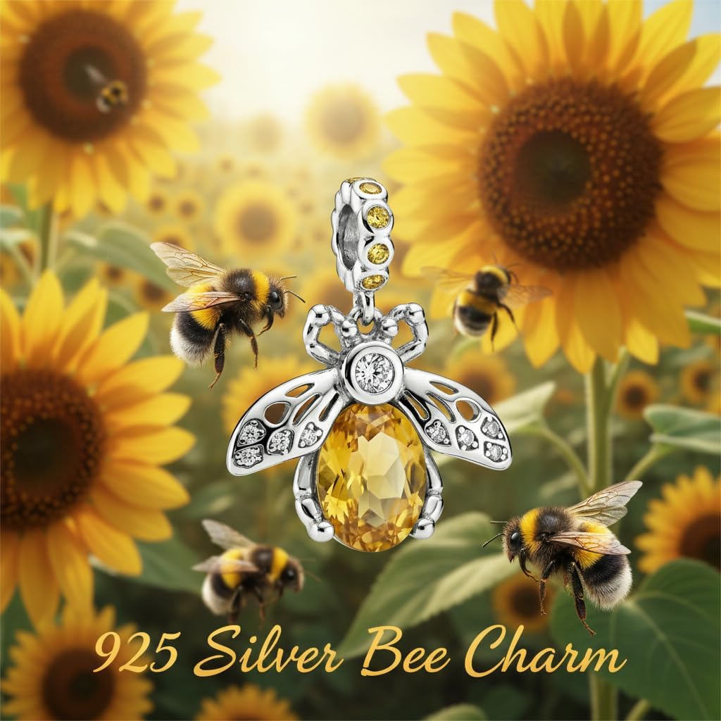 Charms for Bracelet 925 Sterling Silver Bearded Dragon/Dragonfly/Bee/Mother Daughter/Highland Cow/Dachshund Bead Gift for Women
