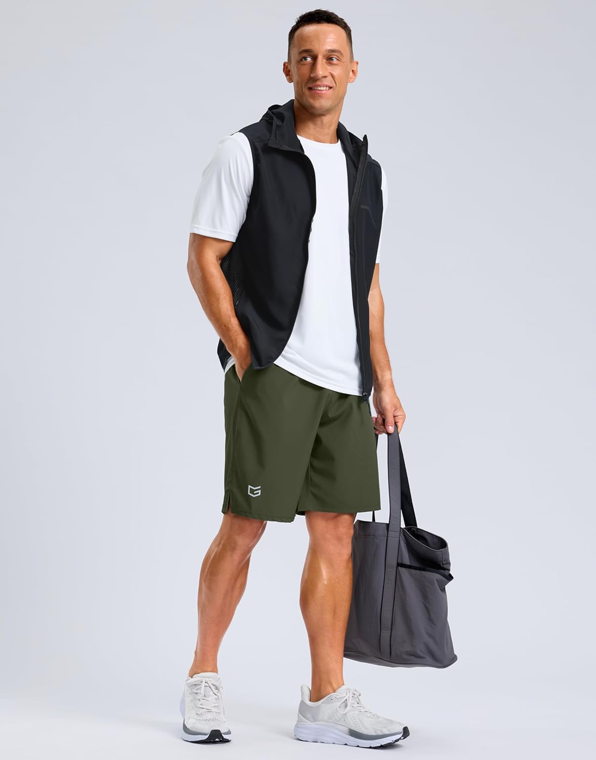 G Gradual Men's Workout Gym Shorts with 2 Zipper Pockets 7"/ 5"/ 9" Quick Dry Athletic Running Basketball Shorts for Men - Image 3