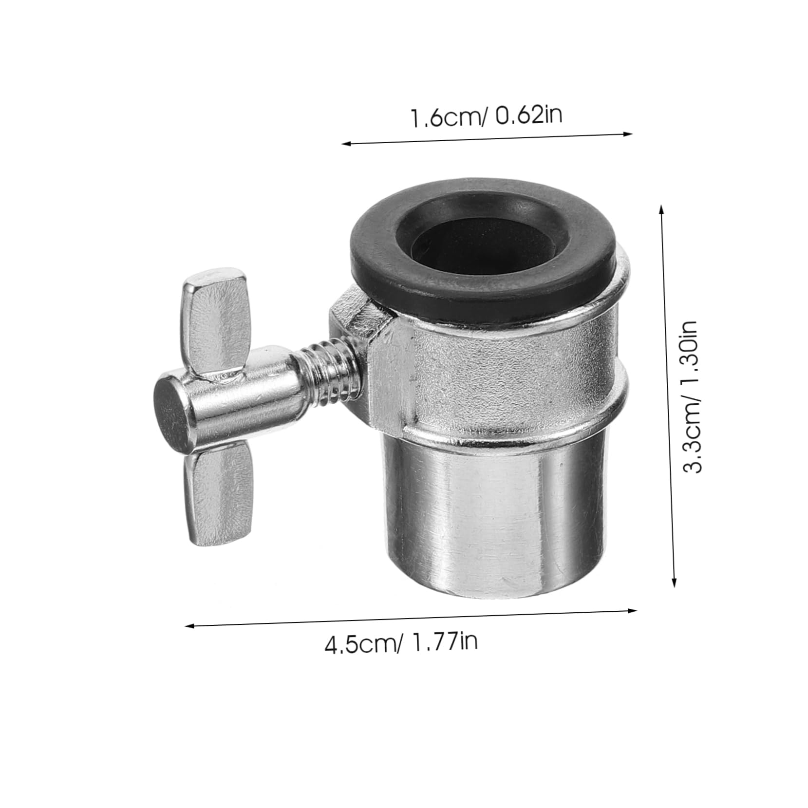 HANABASS Drum Stand Interface Adjuster Height and Angle Drum Linkage Connector for Various Drum Secure Drum Accessory with Durable Screw Lock Part
