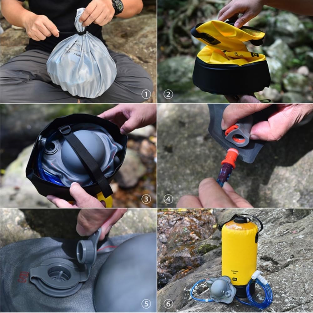 Bolsa de Baño Camping PVC 500D 12L Bolsa de Baño Camping PVC