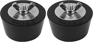 Pool Winterizing Plug Premium 2" Swimming Pool Winter Expansion Plugs with SS Screw, Stainless Steel Bolts, Heavy Duty Rubber,Swimming Pool Skimmer Plugs(2 Pieces)